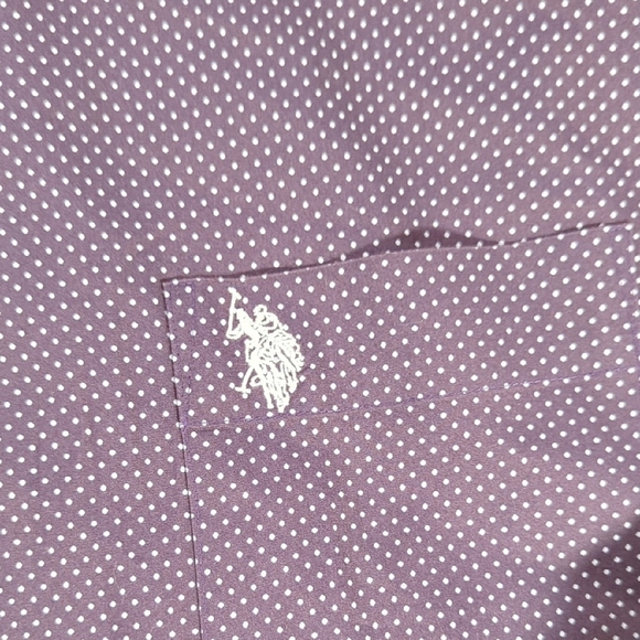 U.S. Polo Assn. Purple Casual Button Down Shirt - Picture 3 of 14